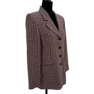 Worthington Plaid Boxy fit Blazer Size 10